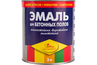 Эмаль Новбытхим для бетонных полов желто-коричневая 3 л, ЗЛП3294