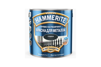 Гладкая эмаль Hammerite Smooth по ржавчине зеленая 0,25 л 5093933