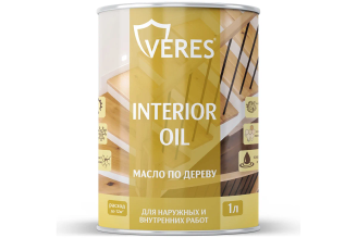 Масло для дерева VERES interior oil белое, 1 л, 255528