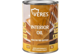 Масло для дерева VERES interior oil бесцветное, 1 л, 255500