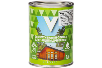 Декоративная пропитка V Classic 281504 для дерева матовая графит, 1 л