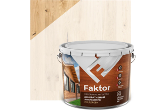 Декоративный антисептик ЯРОСЛАВСКИЕ КРАСКИ FAKTOR 3 в 1 беленый дуб 7,6 кг 217328