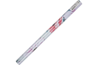 Пленка самоклеящаяся 0.45х2 м цветы розово-голубой Рыжий кот 008196