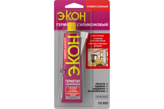 Силиконовый герметик универсальный BL-1, прозрачный, 70мл Экон 3002450