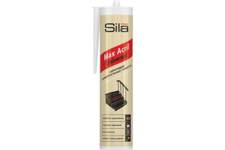 Акриловый универсальный герметик Sila Pro Max Sealant SPAUSW290 белый, 290 мл