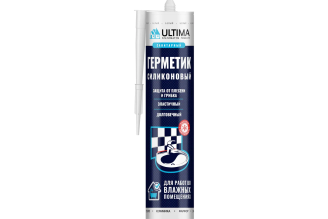 Силиконовый санитарный герметик ULTIMA S H0804, белый 0,28 л