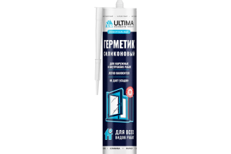 Силиконовый универсальный герметик ULTIMA U H0802, бесцветный 0,28 л