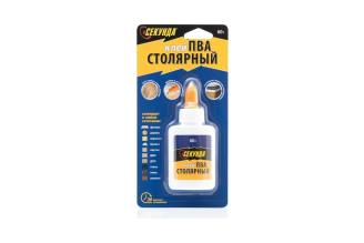 Столярный клей Секунда 60г, в индивидуальном блистере 403-073