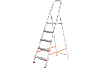 Алюминиевая стремянка REXANT 5 ступеней 12-5042