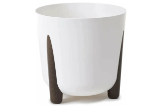 Кашпо на ножках LAMELA Sp.z o. FRIDA ECO recycled 26 см, 8.1 л, белое 067943