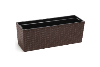 Цветник с вкладышем LAMELA Sp.z o. BEGONIA rattan 625 мокко 037174